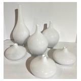 IKEA 301.198.37 Glass Vases White Set of 6