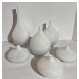 IKEA 301.198.37 Glass Vases White Set of 6