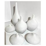 IKEA 301.198.37 Glass Vases White Set of 6
