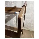 Crate & Barrel Libations Antique Gold Bar Cart - 33 in H x 33 in W x 14 in D