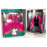 Barbie Happy Holidays Dolls (Lot of 2) 1990 & 1998