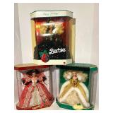 Barbie Happy Holidays Special Edition (Lot of 3) 1991, 1994, 1997