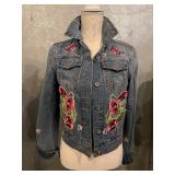 Zadig & Voltaire and Bagatelle Denim Jackets with Floral Embroidery & Butterflies, Unbranded Vest
