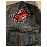Zadig & Voltaire and Bagatelle Denim Jackets with Floral Embroidery & Butterflies, Unbranded Vest