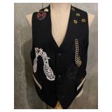 Zadig & Voltaire and Bagatelle Denim Jackets with Floral Embroidery & Butterflies, Unbranded Vest