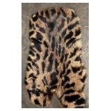 Leopard Print Fur Coat - Made in France, 100% Acetate Lining