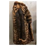 Leopard Print Fur Coat - Made in France, 100% Acetate Lining