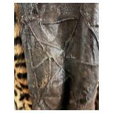 Leopard Print Fur Coat - Made in France, 100% Acetate Lining