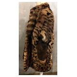 Leopard Print Fur Coat - Made in France, 100% Acetate Lining