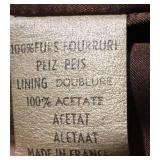 Leopard Print Fur Coat - Made in France, 100% Acetate Lining