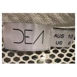 Old Navy XS Teal Asymmetric Zip Jacket & Dea Genuine Leather Mesh Jacket AUS 10 US 6