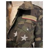 Jocelyn Star Print Camouflage Parka XS - Fur Lined