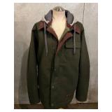Burton Living Lining Parka - Olive Green & Camouflage Lining, Size M