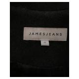 James Jeans Blazer - Black Wool-Blend, Made in USA, Size M, CA No. 19371