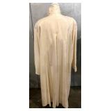 Panache for Count Romi Silk Trench Coat - Ivory, Size 6