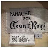 Panache for Count Romi Silk Trench Coat - Ivory, Size 6