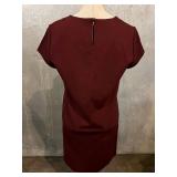 Do + Be Navy Top with Skirt, Pier Antonio Gaspari Knit Top & CuYANA Burgundy Dress (Lot of 3)