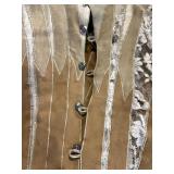 Vintage Sara Fredericks Beaded Leather Jacket with Fringe, Top & Matching Skirt Set - Made in France