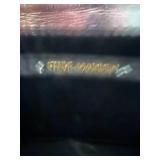 Yellow Evening Gown with Crystal-Embellished Bodice & Silver Clutch - Size Small