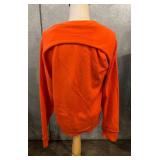 St. John by Marie Gray Teal Suit with Abstract Top & Orange Knit Sweater - Made in USA - Size 8