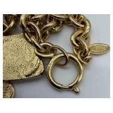 Chanel Gold-Tone Necklace - Diamond-Shaped Pendants, Made in France