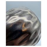 Michael Wainwright USA - Hammered Ceramic Vase - Silver Gray Glaze
