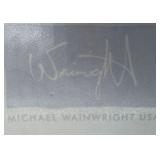 Michael Wainwright USA - Hammered Ceramic Vase - Silver Gray Glaze