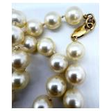 Chanel CC Logo Glass Pearl Necklace - Multi-Strand Faux Pearl Beads
