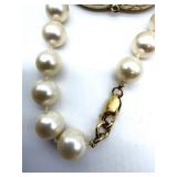 Chanel CC Logo Glass Pearl Necklace - Multi-Strand Faux Pearl Beads