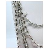 Multi-Strand Layered Quartz Crystal with Toggle Clasp Necklace