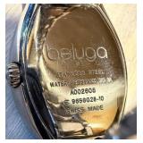 EBEL Beluga E9656G28-10 Tonneau Stainless Steel 23 mm MOP Diamond Dial Quartz Women