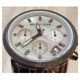 Michael Kors MK-5525 Chronograph Watch - All Stainless Steel, Mother of Pearl Dial