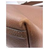 Gucci Brown Pebbled Leather Shoulder Bag - Gold GG Logo Closure