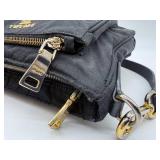 Prada Milano Crossbody Bag - Purple/Black Nylon with Gold Hardware