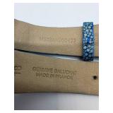 Trio of  Watch Straps including Genuine Galuchat (Stingray) Leather, Skagen - Denmark and  Made in France (Set of 3)