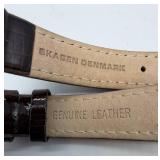 Trio of  Watch Straps including Genuine Galuchat (Stingray) Leather, Skagen - Denmark and  Made in France (Set of 3)