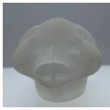 Frosted Glass Pig Figurine - Decorative Display Sculpture