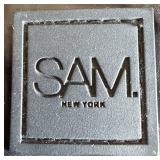 SAM New York Puffer Jacket with Fur Trim Hood - Size S - Black