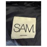 SAM New York Puffer Jacket with Fur Trim Hood - Size S - Black