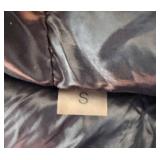 SAM New York Puffer Jacket with Fur Trim Hood - Size S - Black