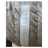 add Goose Down Parka Coat with Oversized Hood - Taupe Puffer Winter Coat