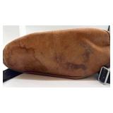 Tumi Backpack Brown Leather - Front Pockets & APW Patch