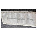 De Vecchi Leather Handbag - Made in Italy - Black Crossbody with Braided Strap