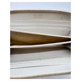 Jimmy Choo Zip-Around Wallet - Cream Pebbled Leather - Made in Italy