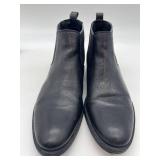 Geox Amphibiox Chelsea Boot - Black Leather Ankle Boot