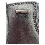 Geox Amphibiox Chelsea Boot - Black Leather Ankle Boot