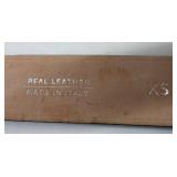 DÉHANCHE Snake Print Real Leather Belt XS Made in Italy