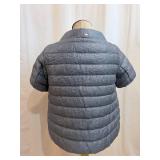 Herno Quilted Down Jacket - Short Sleeve, Blue/Gray