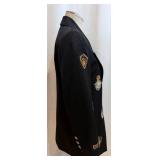 Veronica Beard Patchwork Crest Blazer - Navy - Size 6