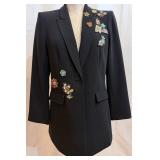 Cinq à Sept Blazer - Embroidered Beaded Patch Detailing, Women